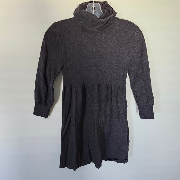 FOREVER 21 Turtleneck Gray Mini Sweater Dress - Picture 1 of 3